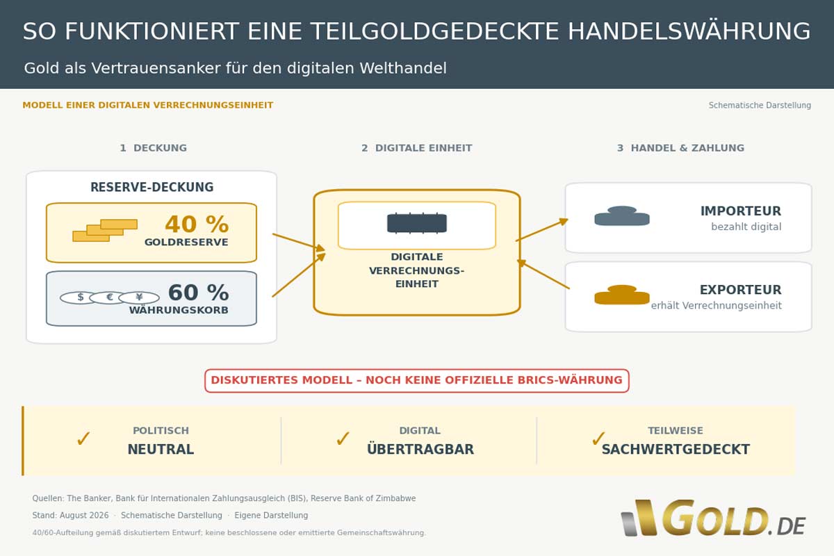 Teilgoldgedeckte Handelswährung