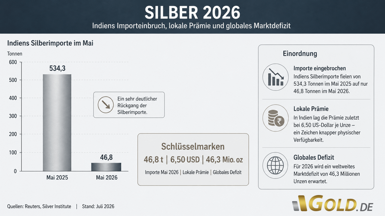 Silberimporte 2025 versus 2026